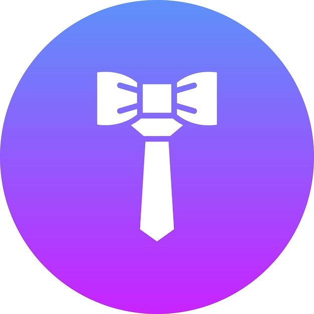Ilustración del icono vectorial de la corbata del conjunto de iconos de ropa