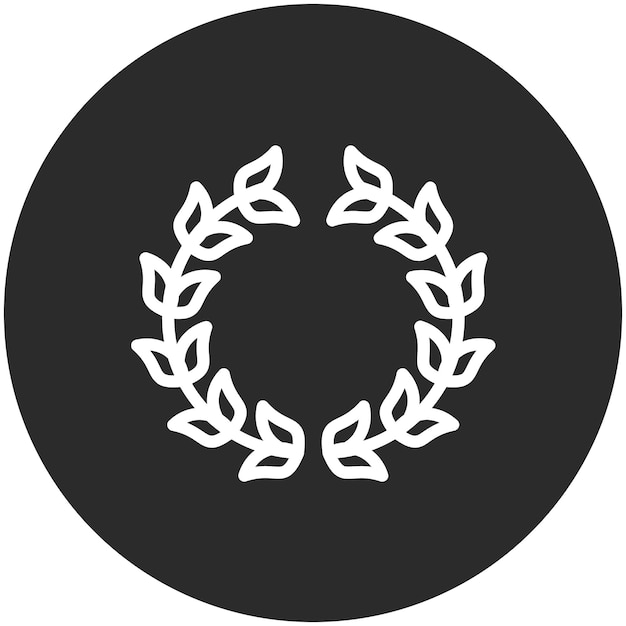 Ilustración del icono vectorial de la corona del icono de los Juegos Olímpicos
