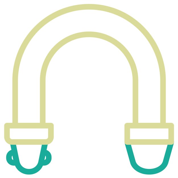Ilustración del icono vectorial de la correa de la cámara del conjunto de iconos de fotografía