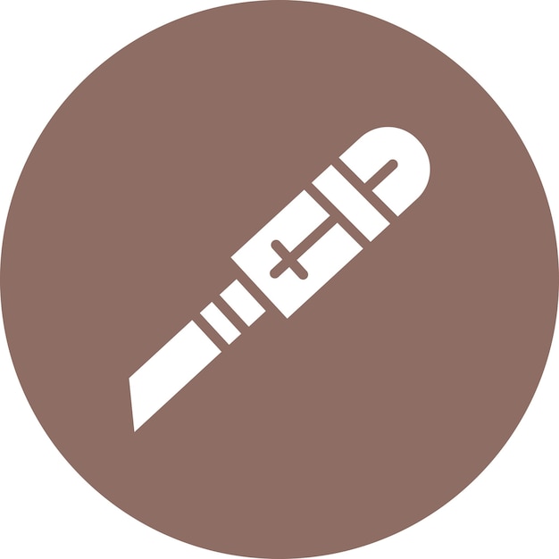 Ilustración del icono vectorial del cortador del conjunto de iconos de papelería de Office