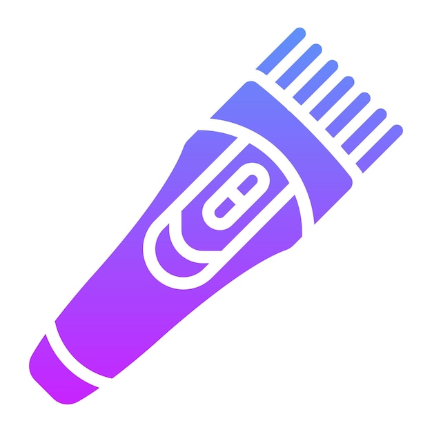Ilustración del icono vectorial del cortador del conjunto de iconos del salón de pelo