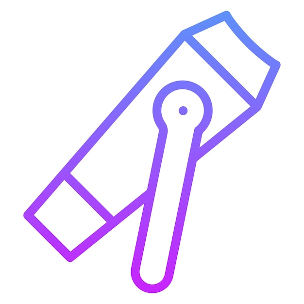 Ilustración del icono vectorial del cortador de uñas del conjunto de iconos de la rutina de higiene