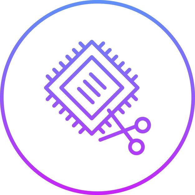 Ilustración del icono vectorial de corte de ropa del conjunto de iconos de costura