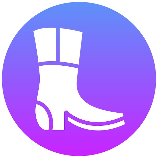 Ilustración del icono vectorial de Country Boots del conjunto de iconos de Festa Junina