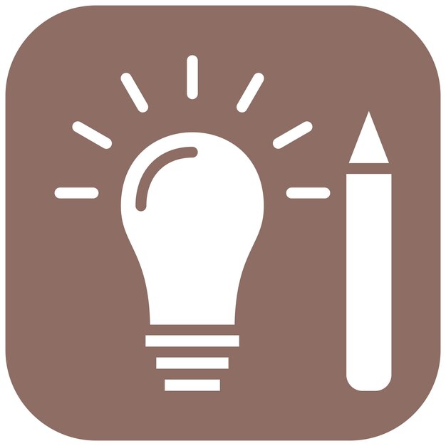 Ilustración del icono vectorial de creatividad del conjunto de iconos de liderazgo