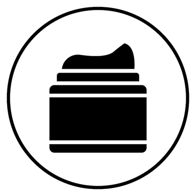 Ilustración del icono vectorial de crema del conjunto de iconos de cosméticos
