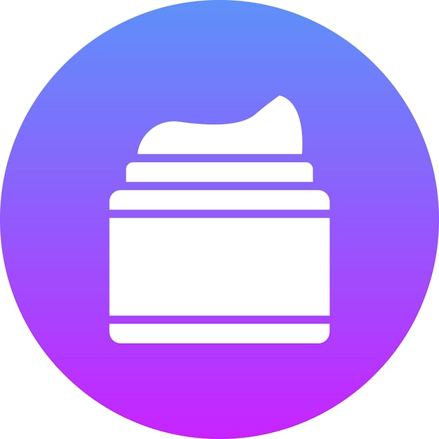 Ilustración del icono vectorial de crema del conjunto de iconos de cosméticos