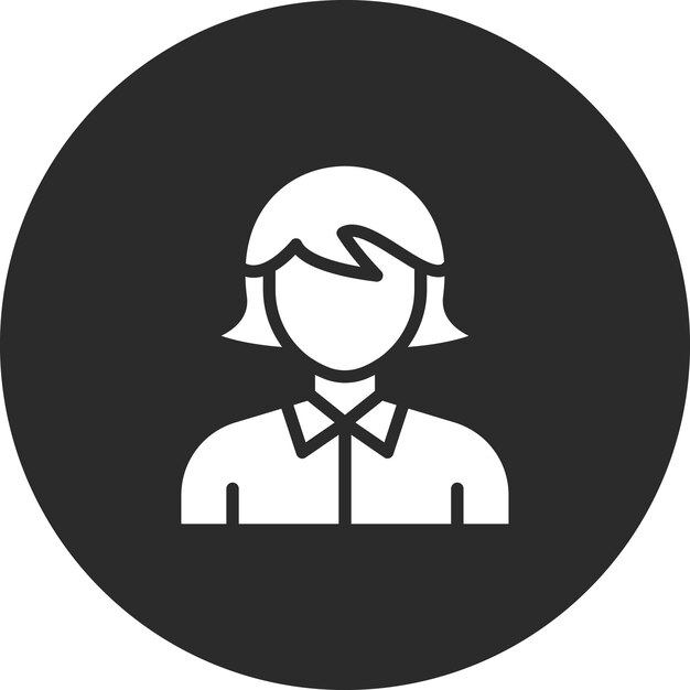 Ilustración del icono vectorial de la criada del conjunto de iconos de limpieza de la casa