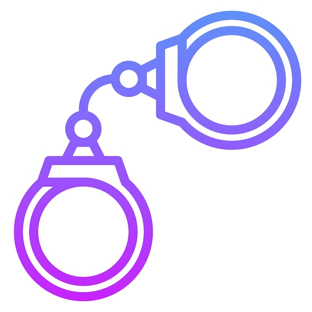Vector ilustración de icono vectorial criminal del conjunto de iconos de crimen y ley