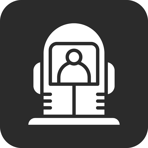 Ilustración de icono vectorial criogénico del conjunto de iconos de tecnología espacial