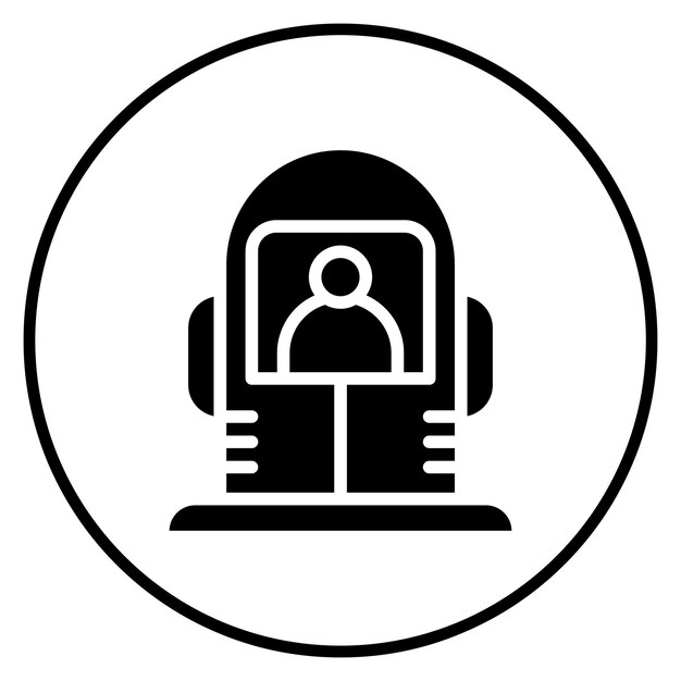 Ilustración de icono vectorial criogénico del conjunto de iconos de tecnología espacial