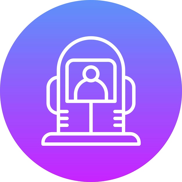 Ilustración de icono vectorial criogénico del conjunto de iconos de tecnología espacial
