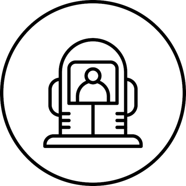 Ilustración de icono vectorial criogénico del conjunto de iconos de tecnología espacial