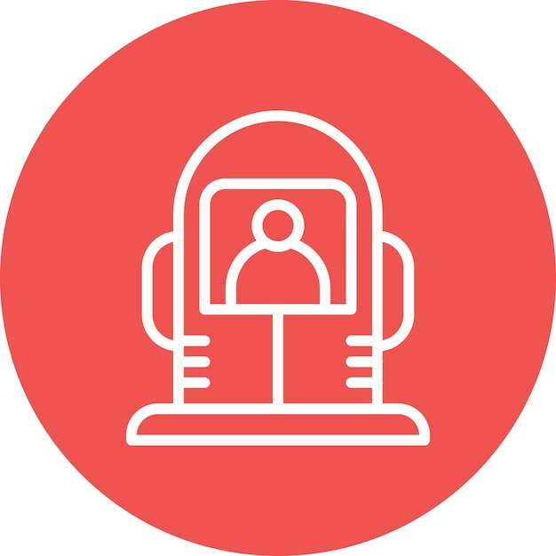 Ilustración de icono vectorial criogénico del conjunto de iconos de tecnología espacial