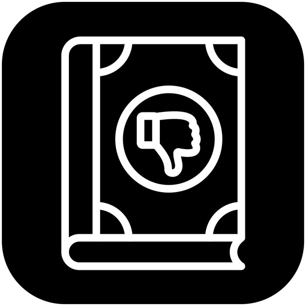 Ilustración del icono vectorial de la crítica del conjunto de iconos de literatura