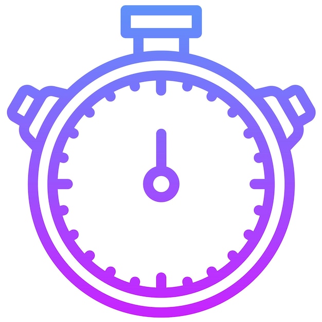 Ilustración del icono vectorial del cronómetro del conjunto de iconos de estilos de vida