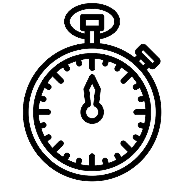 Ilustración del icono vectorial del cronómetro del conjunto de iconos del servicio de taxis