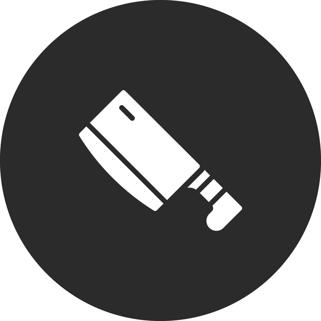 Ilustración del icono vectorial de la cuchilla del conjunto de iconos del restaurante