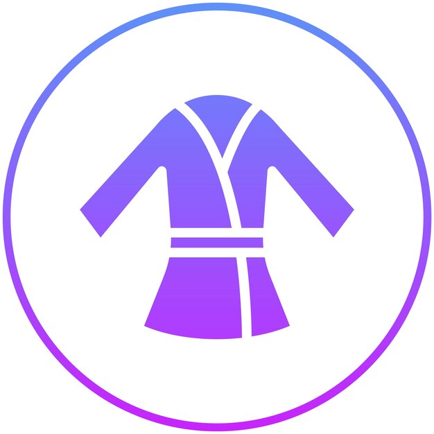 Ilustración del icono vectorial de la cuerda de baño del conjunto de iconos de Spa