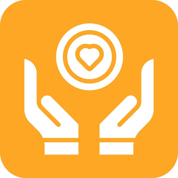 Ilustración del icono vectorial de cuidado del conjunto de iconos de vida familiar