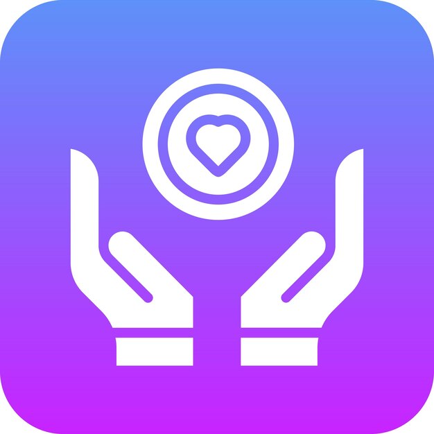 Ilustración del icono vectorial de cuidado del conjunto de iconos de vida familiar