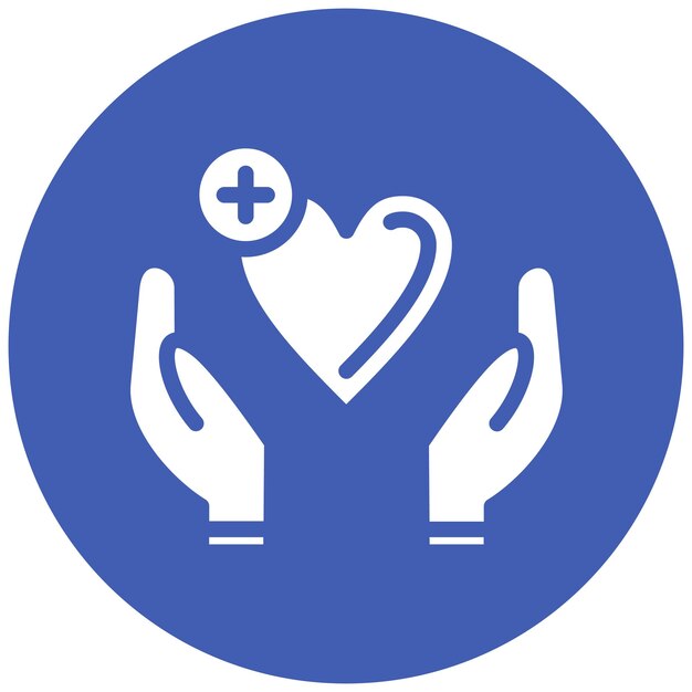 Ilustración del icono vectorial de cuidados paliativos del conjunto de iconos de quimioterapia