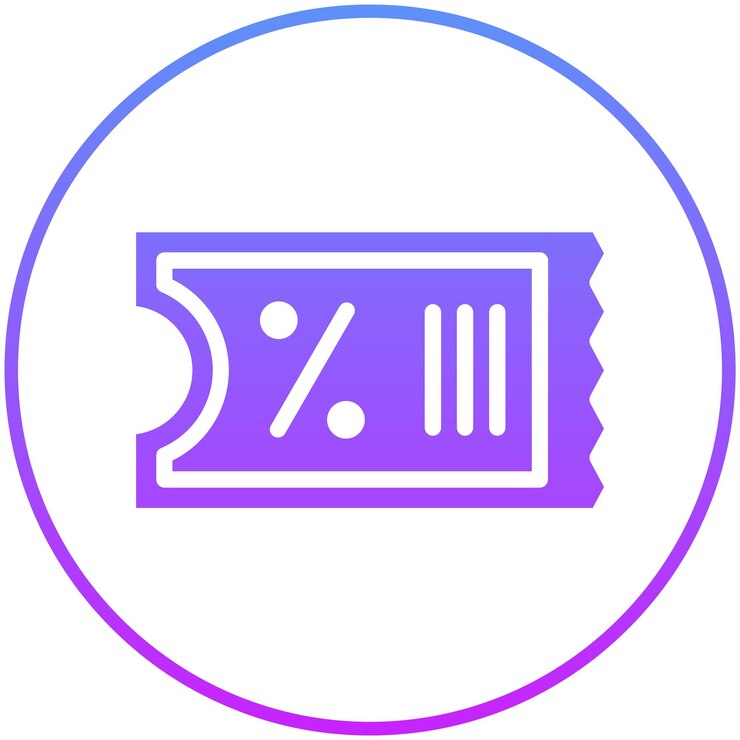 Vector ilustración del icono vectorial del cupón de descuento del conjunto de iconos de finanzas y dinero