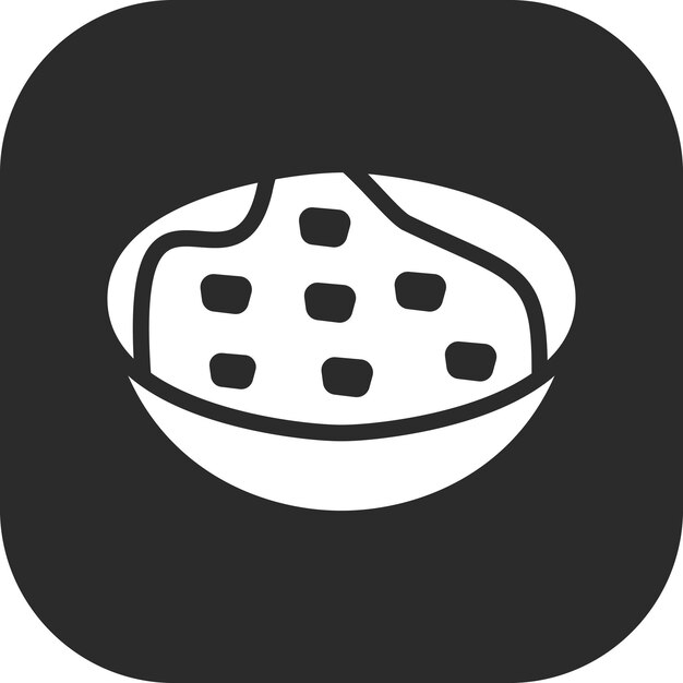 Ilustración del icono vectorial del curry del conjunto de iconos de World Cuisine