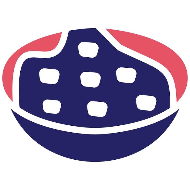 Ilustración del icono vectorial del curry del conjunto de iconos de World Cuisine