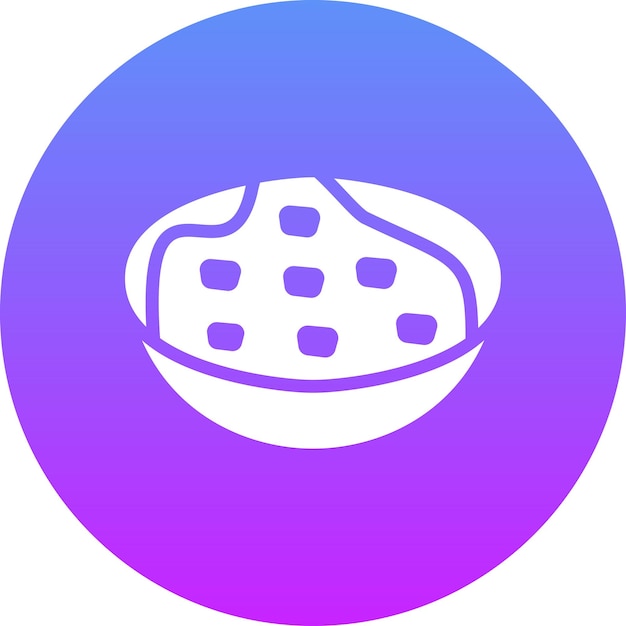 Ilustración del icono vectorial del curry del conjunto de iconos de World Cuisine