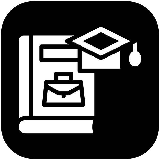 Ilustración del icono vectorial del curso del conjunto de iconos de capacitación empresarial