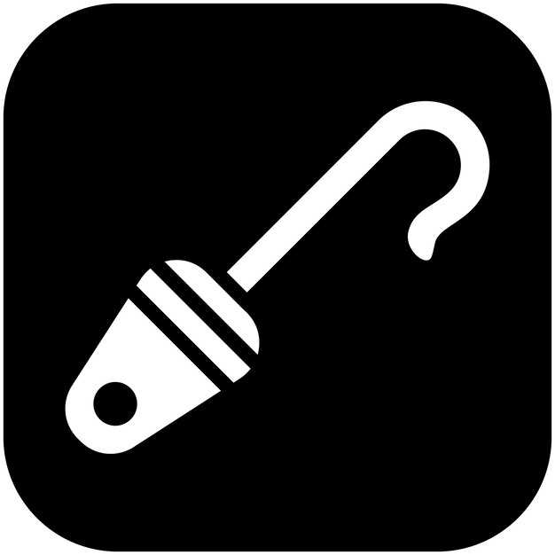 Ilustración del icono vectorial de Dehooker del conjunto de iconos de pesca