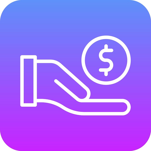 Ilustración del icono vectorial de depósito del conjunto de iconos de gestión de hoteles