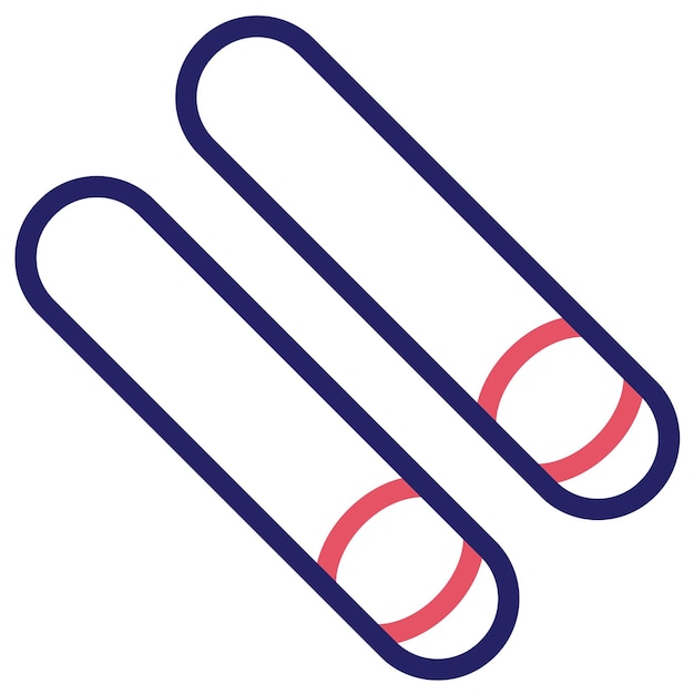 Ilustración del icono vectorial del depresor de la lengua del conjunto de iconos de Medicina I