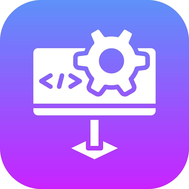 Ilustración de icono vectorial de desarrollo web del conjunto de iconos de marketing de OnGRCG