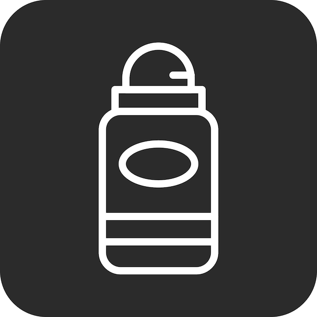 Ilustración del icono vectorial del desodorante del conjunto de iconos de la rutina de higiene