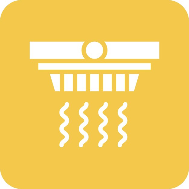 Ilustración del icono vectorial del detector de humo del conjunto de iconos del hogar inteligente