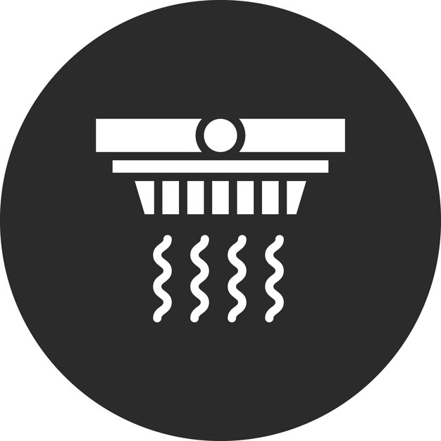 Ilustración del icono vectorial del detector de humo del conjunto de iconos del hogar inteligente