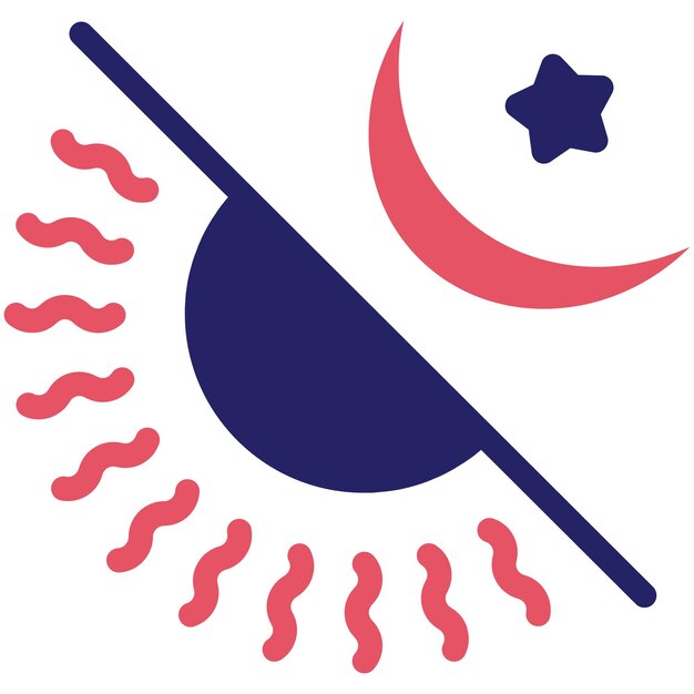 Ilustración del icono vectorial de día y noche del conjunto de iconos de hora y fecha