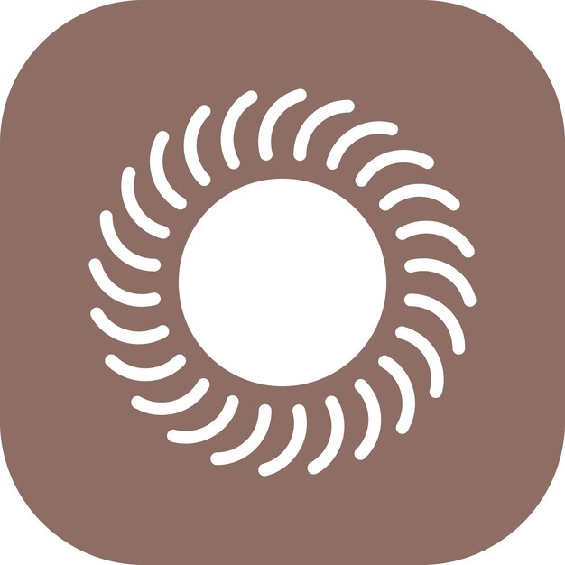 Ilustración del icono vectorial del día soleado del conjunto de iconos del tiempo