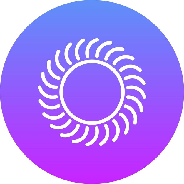 Ilustración del icono vectorial del día soleado del conjunto de iconos del tiempo