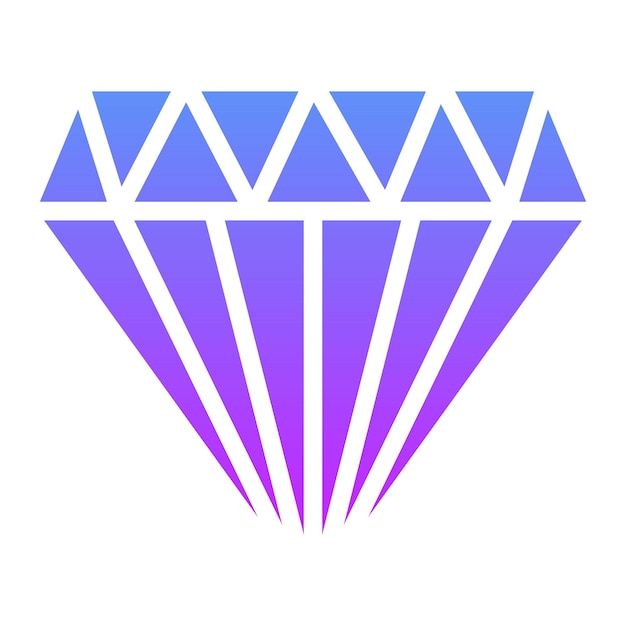Ilustración del icono vectorial de diamante del conjunto de iconos de Mall