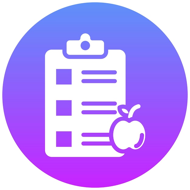 Ilustración del icono vectorial de la dieta del conjunto de iconos de Pilates