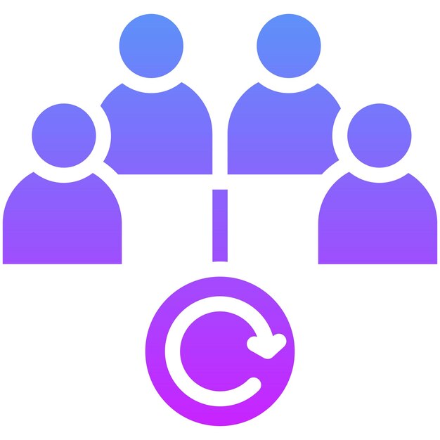 Ilustración del icono vectorial dinámico de grupo del conjunto de iconos de planificación de vacaciones