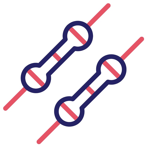 Ilustración del icono vectorial de diodo del conjunto de iconos de dispositivos electrónicos