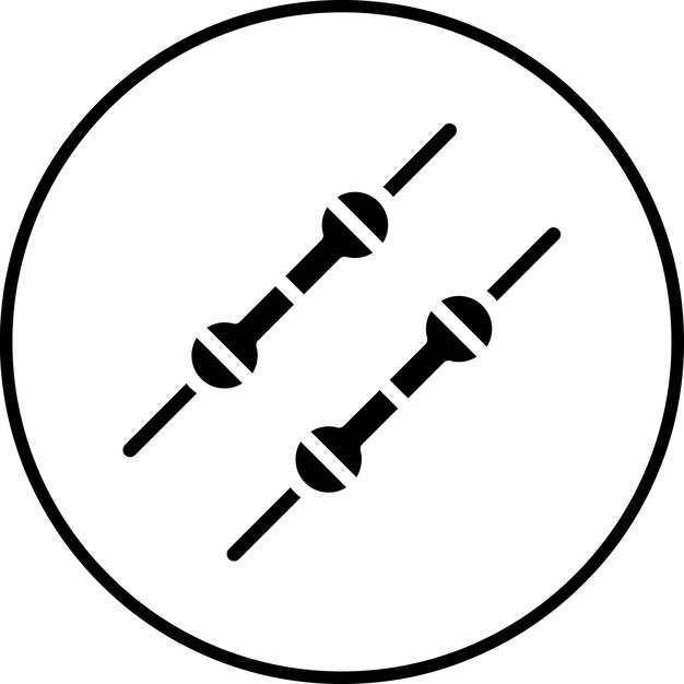 Ilustración del icono vectorial de diodo del conjunto de iconos de dispositivos electrónicos
