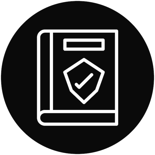 Ilustración del icono vectorial de las directrices de seguridad del conjunto de iconos de planificación de vacaciones