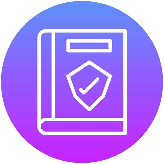 Ilustración del icono vectorial de las directrices de seguridad del conjunto de iconos de planificación de vacaciones