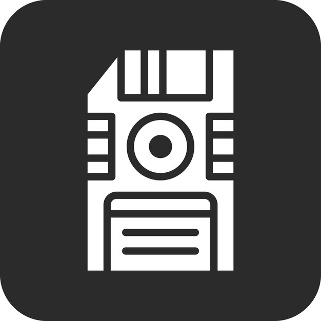Ilustración del icono vectorial de disco flash del conjunto de iconos de papelería de Office