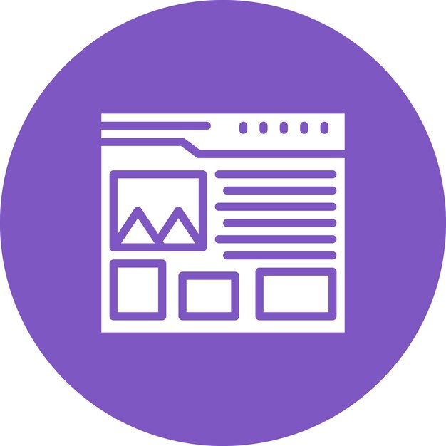 Ilustración del icono vectorial de diseño del sitio web del conjunto de iconos de marketing
